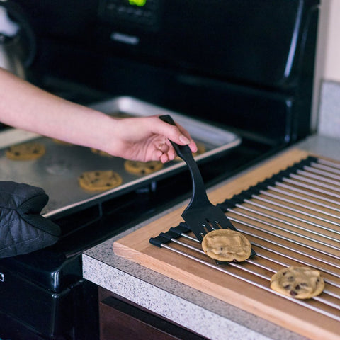 Roll Up Kitchen Mat & Rack