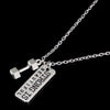 Image of "Strong Is Beautiful" Dumbbell Necklace