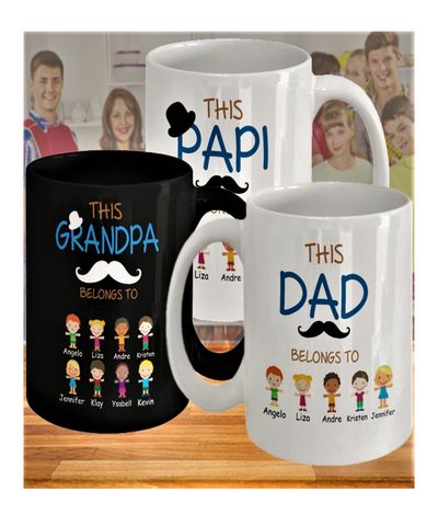 Personalized Mugs (Men): This Belongs To ...