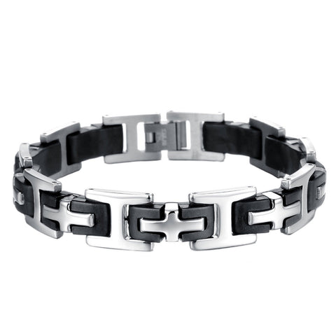 Men's Black Titanium Steel Bracelet